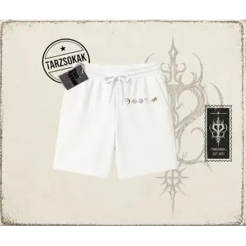 Kadın Sea Shells Unisex Şort Beyaz