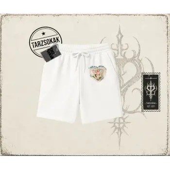 Kadın with Love and Devotion Unisex Şort Beyaz