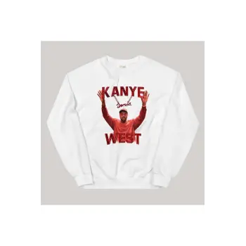 Kanye West Sweatshirt Beyaz
