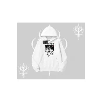 Kapşonlu Sweatshirt Punk Rock Chaos Skeleton Riot
