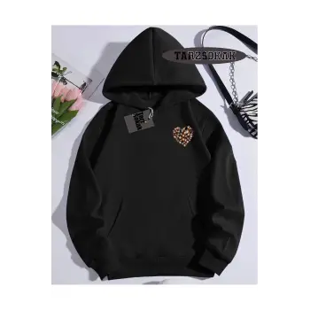 Kapşonlu Sweatshirt Siyah EL GATO Özel Tasarım