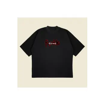 Karma Boxy Fit Oversize Unisex Tshirt – Baskılı Tişört |
