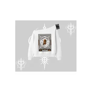 Kayık Yaka Sweatshirt Fossilized Skull Underground Archive