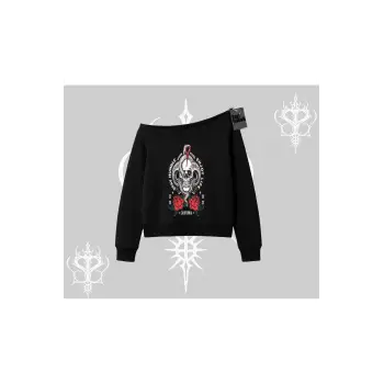 Kayık Yaka Sweatshirt Stay Humble Work Hard Enjoy Life
