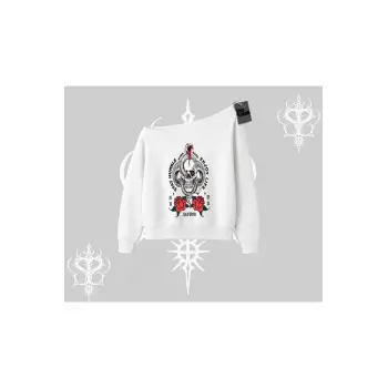 Kayık Yaka Sweatshirt Stay Humble Work Hard Enjoy Life