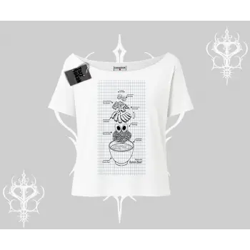 Kayık Yaka Tshirt Noodle Theory Hand Drawn Concept