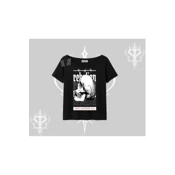 Kayık Yaka Tshirt Rebellion Skull Underground Street Legacy
