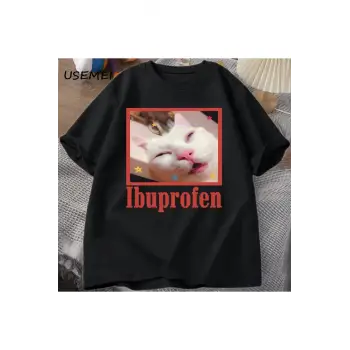 Kedi Tshirt Komik Kedi Grafik Tee Sevimli Kedi 2808