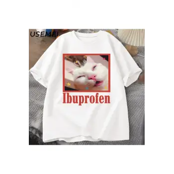 Kedi Tshirt Komik Kedi Grafik Tee Sevimli Kedi 2808