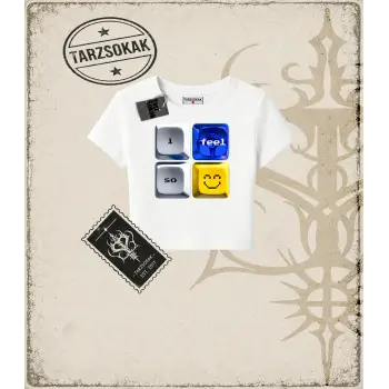 KEYBOARD Kadın Baby Tee