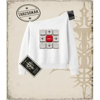 KEYCAP   Kadın Kayık Yaka Sweatshirt
