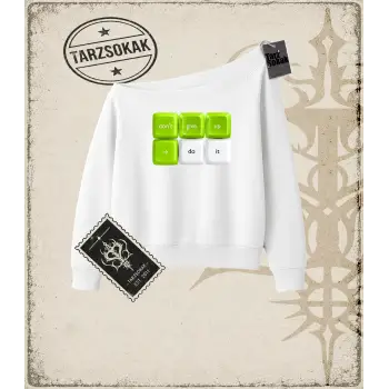 KEYCAP   Kadın Kayık Yaka Sweatshirt