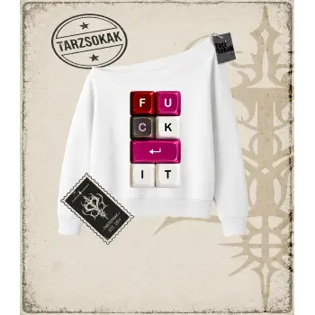 KEYCAP   Kadın Kayık Yaka Sweatshirt