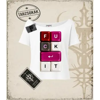 KEYCAP   Kadın Kayık Yaka Tişört