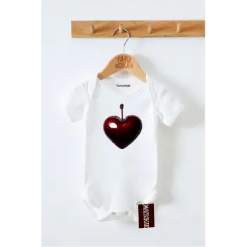 Kısa Kol Body KALP DESENLİ KODZıbın60