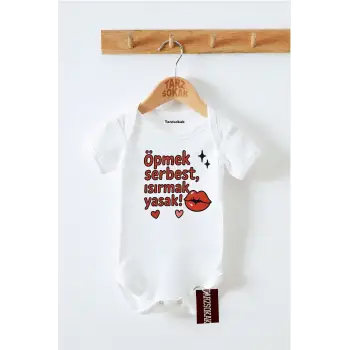 Kısa Kol Body ÖPMEK SERBEST ISIRMAK YASAK KODZıbın37