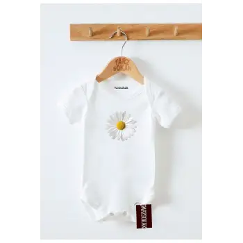 Kısa Kol Body PAPATYA DESENLİ KODZıbın54