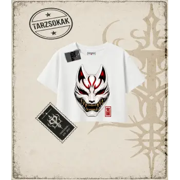 KITSUNE Kadın Crop Tişört
