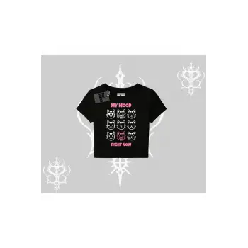 Kitti Sweet Mini Logo Baskılı Biskilet Sweatshirt