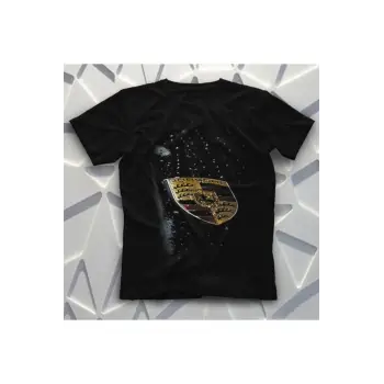 Ko Buta Porsche Siyah Unisex Tişört T-shirt 8308wt