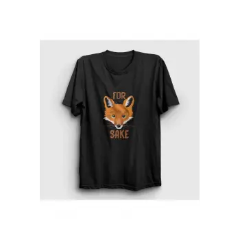 KOD:Presmono Unisex Siyah For Fox Sake Tilki T-shirt 400828tt