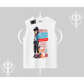 Kolsuz Tshirt Anime Hiker Girl Balance Is Everything Baskılı
