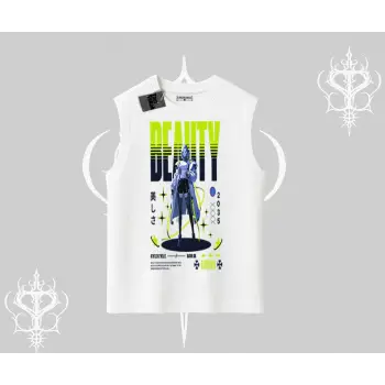 Kolsuz Tshirt Anime Unity Neon Detaylı Grafik Baskılı