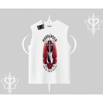 Kolsuz Tshirt Hard Rock Winged Guitar Rebellion