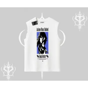 Kolsuz Tshirt Oversize Anime Kız Baskılı