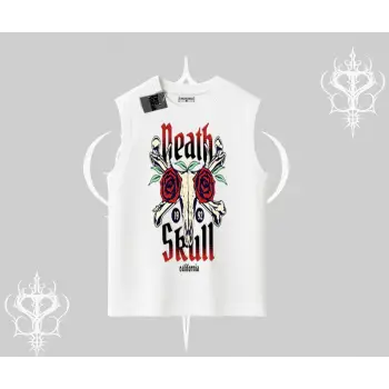 Kolsuz Tshirt Skull & Roses Vintage West Coast Rebellion