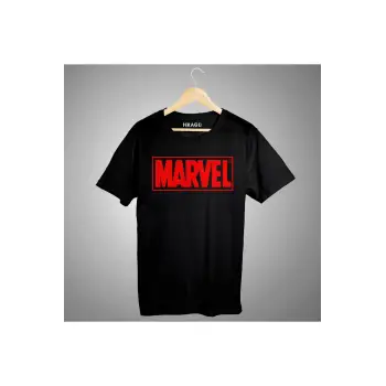 Küçük Marvel Logo Tişört