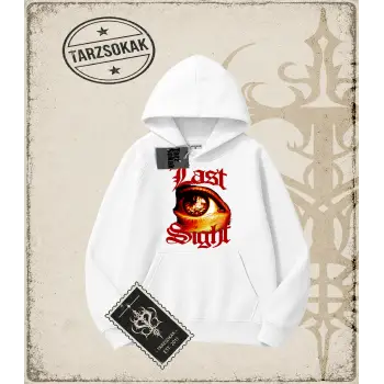 LAST SIGHT Oversize Unisex Kapşonlu Sweatshirt