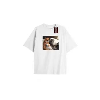 Learn Baskılı Oversize Kalıp Unisex T-shirt