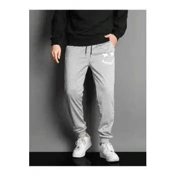 Letter Cartoon Graphic Drawstring Waist Eşofman Altı