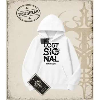 LOST SIGNAL Oversize Unisex Kapşonlu Sweatshirt