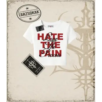 LOVE THE PROCESS Kadın Baby Tee