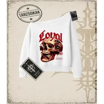 LOYAL Kadın Kayık Yaka Sweatshirt
