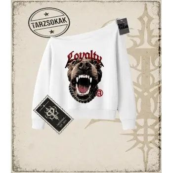 LOYALTY Kadın Kayık Yaka Sweatshirt