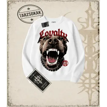 LOYALTY Oversize Unisex Bisiklet Yaka Sweatshirt