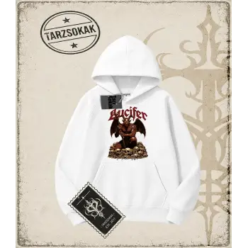 LUCIFER Oversize Unisex Kapşonlu Sweatshirt