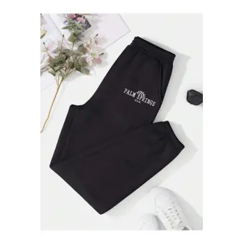 LUNE Letter Graphic Thermal Lined 4 Mevsim Eşofman