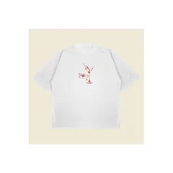 Martini W Cigarette Boxy Fit Oversize Unisex Tshirt – Baskılı Tişört |