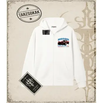 MAZDA RX7 Oversize Unisex Hırka & Çeket Fermuarlı Sweatshirt