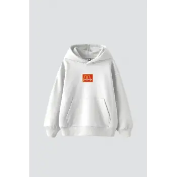 Mc. Cactus Jack Baskılı Oversize Unisex Premium Beyaz