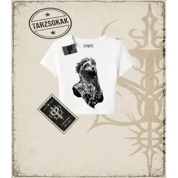 METALLIC GRAPHIC   Kadın Baby Tee