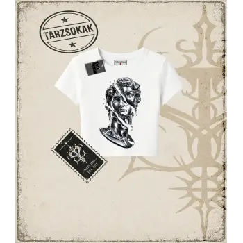 METALLIC GRAPHIC   Kadın Baby Tee