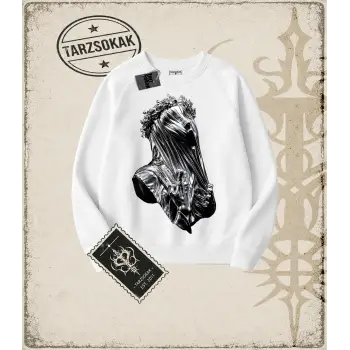 METALLIC GRAPHIC   Oversize Unisex Bisiklet Yaka Sweatshirt