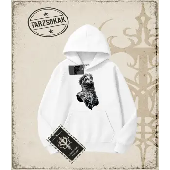 METALLIC GRAPHIC   Oversize Unisex Kapşonlu Sweatshirt