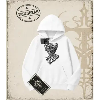METALLIC GRAPHIC   Oversize Unisex Kapşonlu Sweatshirt