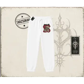 Metallica Kadın Unisex Jogger Eşofman Altı Beyaz